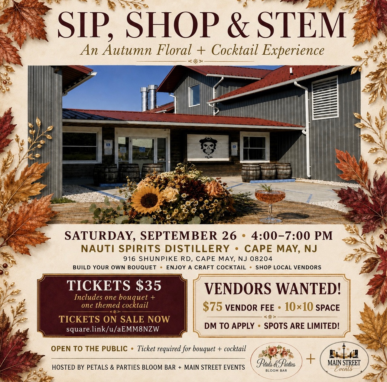 Sip, Shop, & Stem  Sept 26