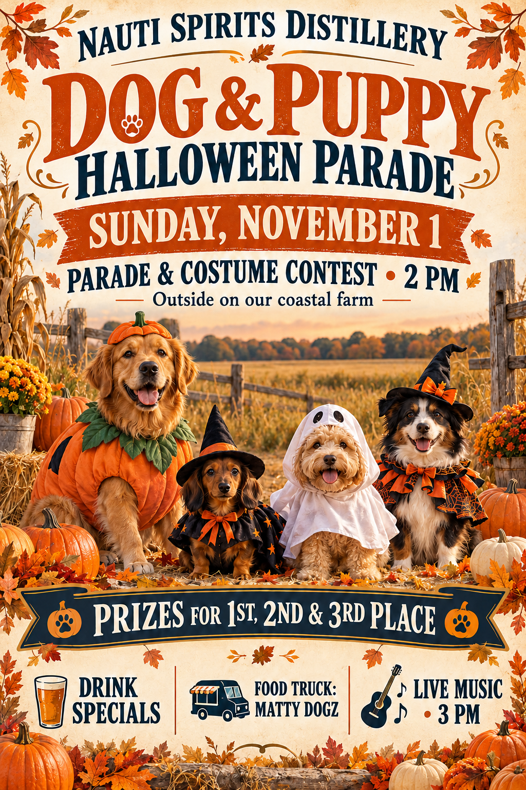 Dog & Pup Halloween Parade Nov 1st